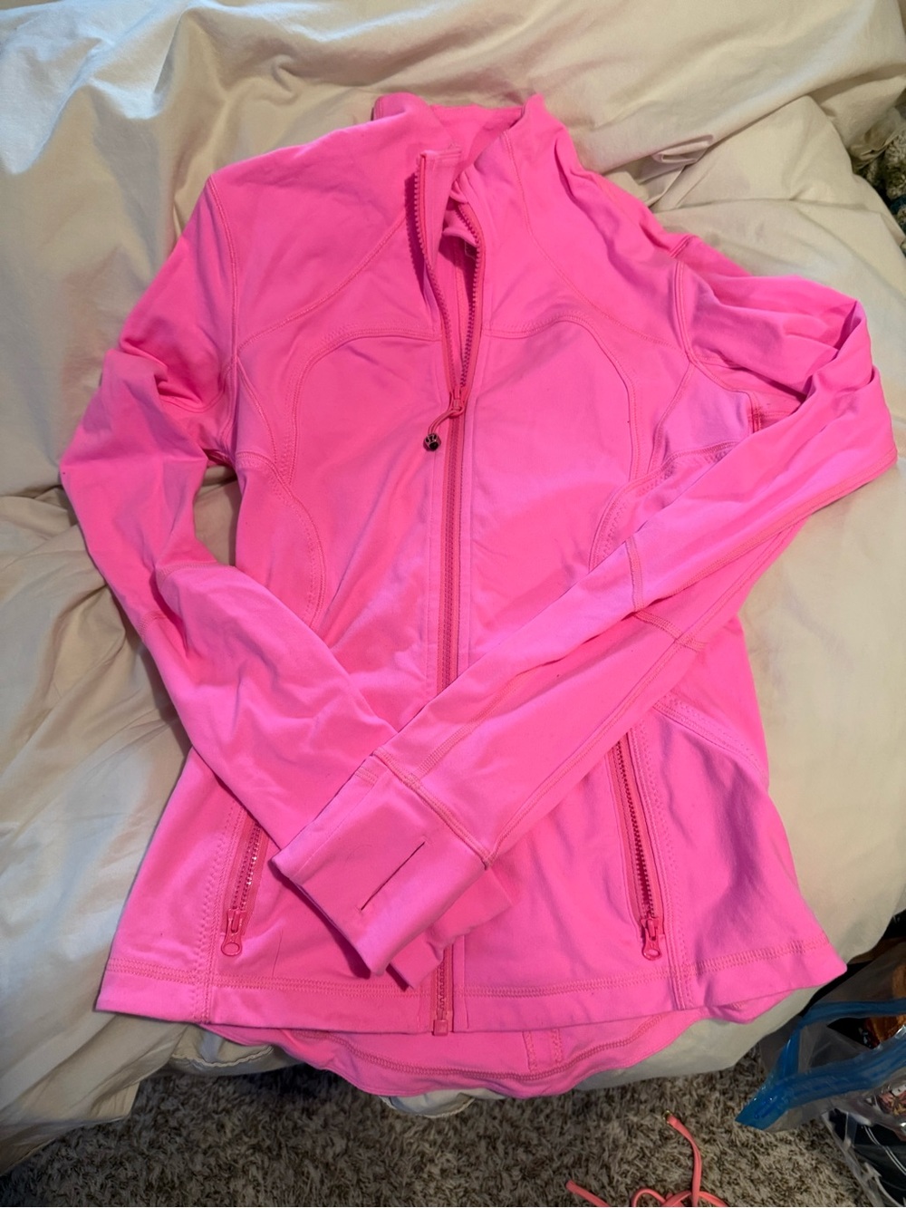 lululemon athletica Hot Pink Full-Zip Jacket